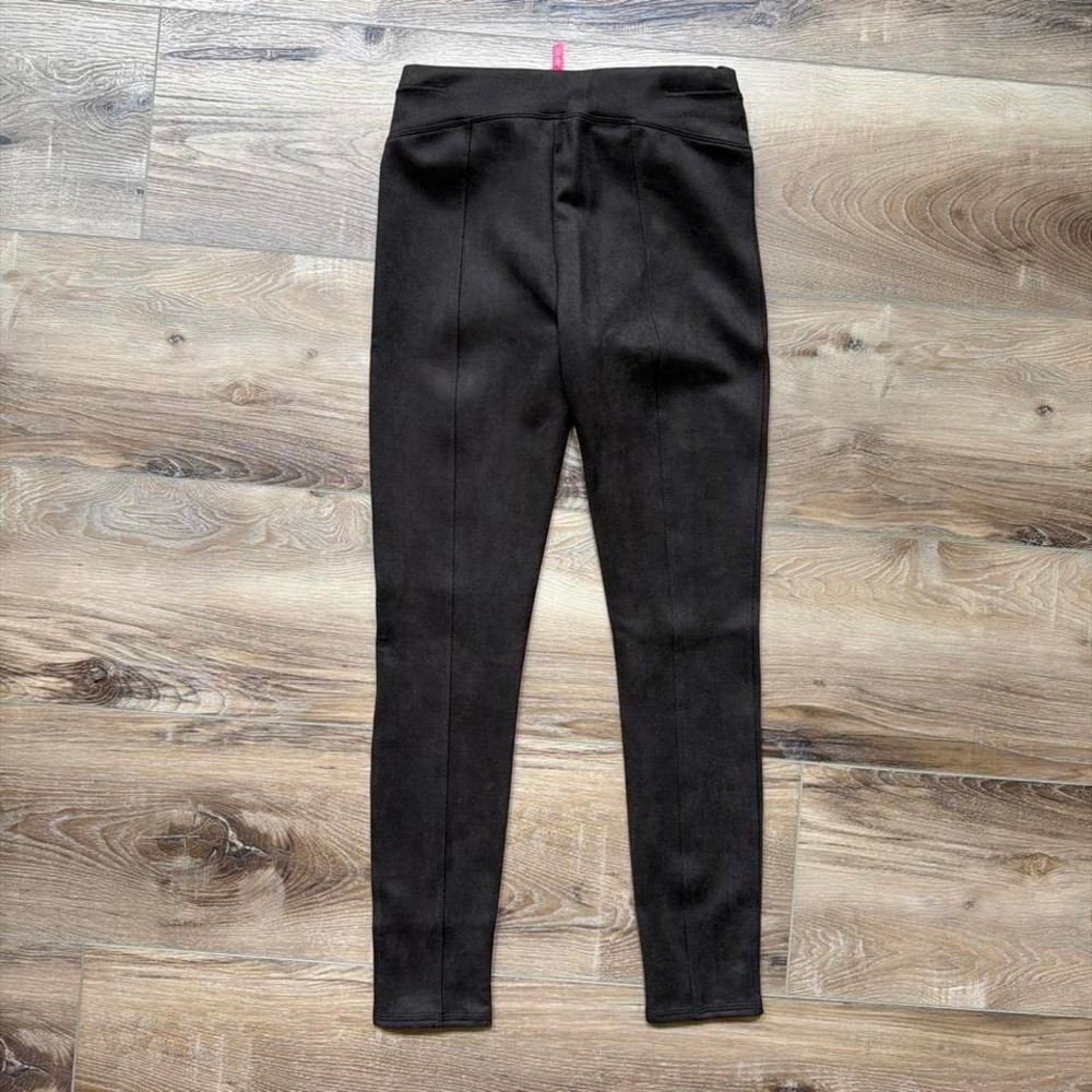NWT Spanx Faux Suede Leggings Brown Pull On Shaping Pants Women's S Minimalist - Picture 3 of 8